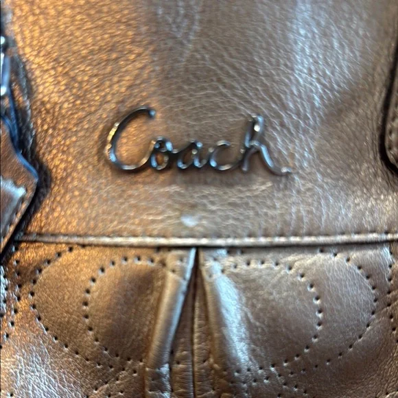 Coach Bronze Satchel Bag - Picture 3 of 5